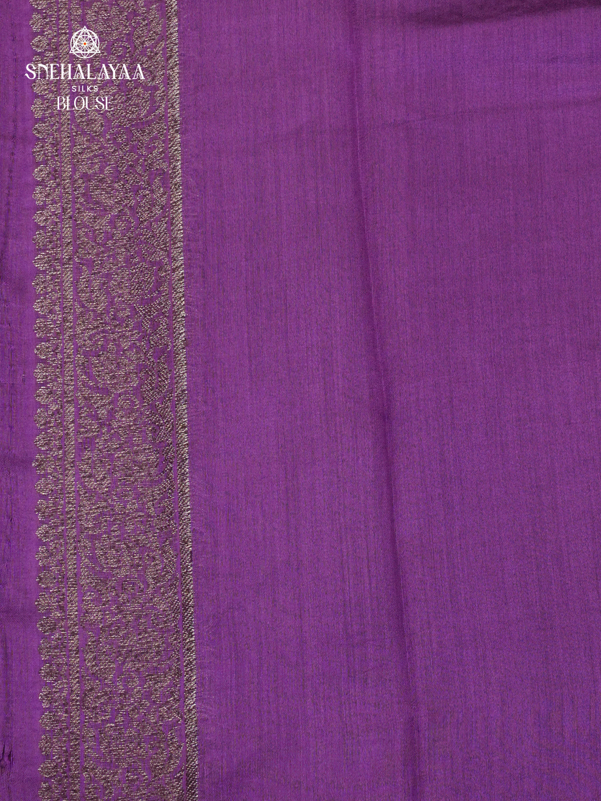 Lilac Banaras Chiniya Silk Saree