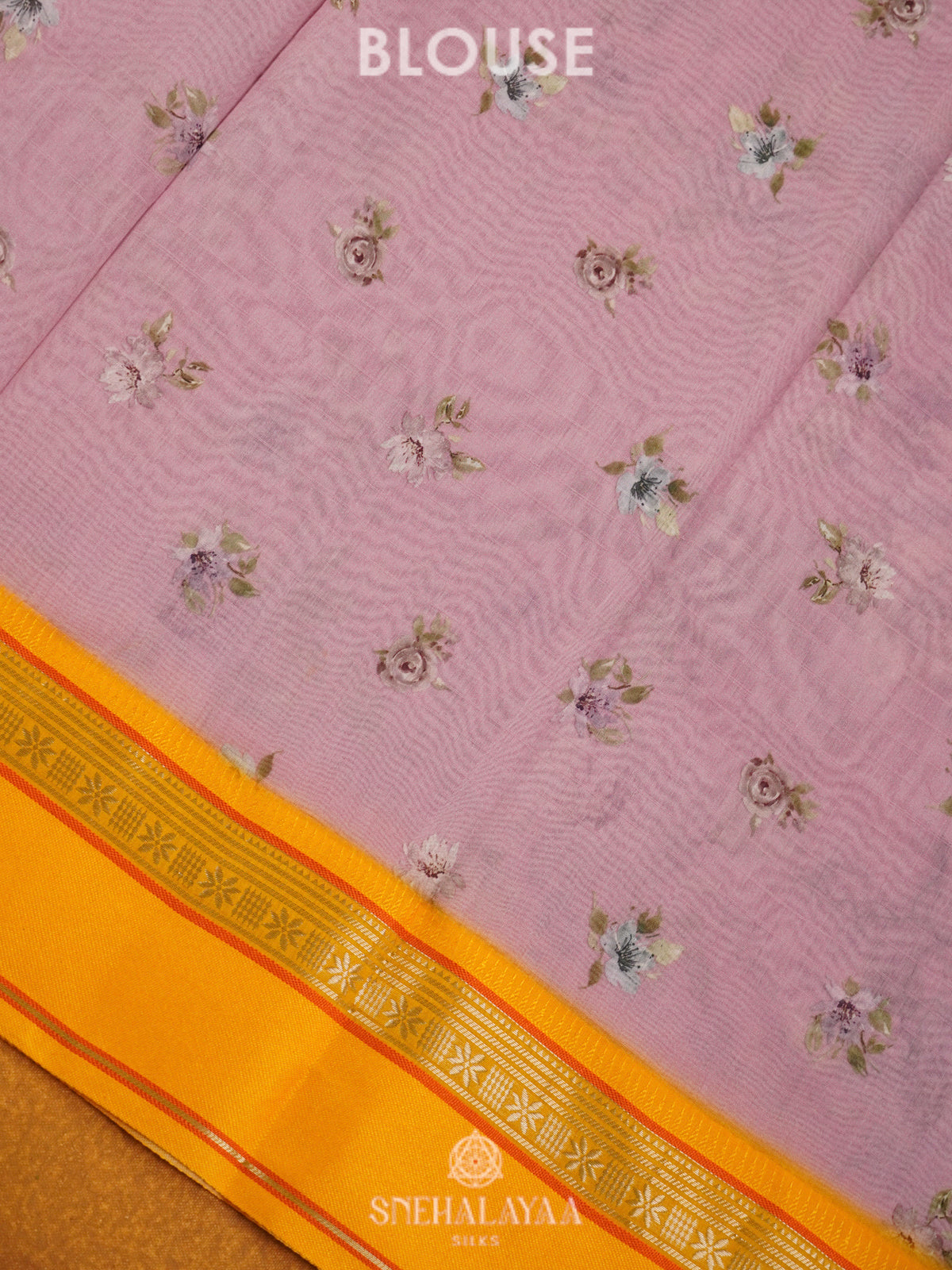 Pale Pink Chanderi Saree