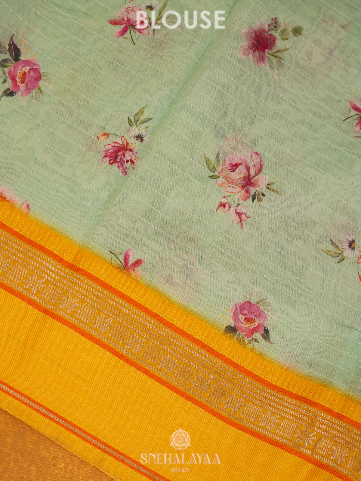 Pale Green Chanderi Saree