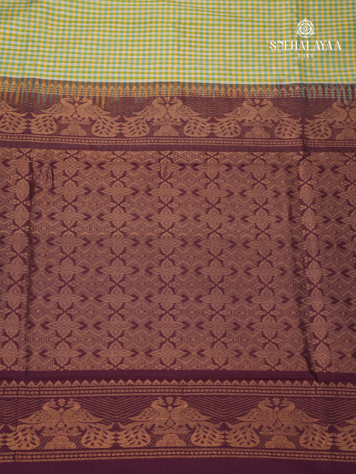 Pista Green Kanchi Silk Cotton Saree