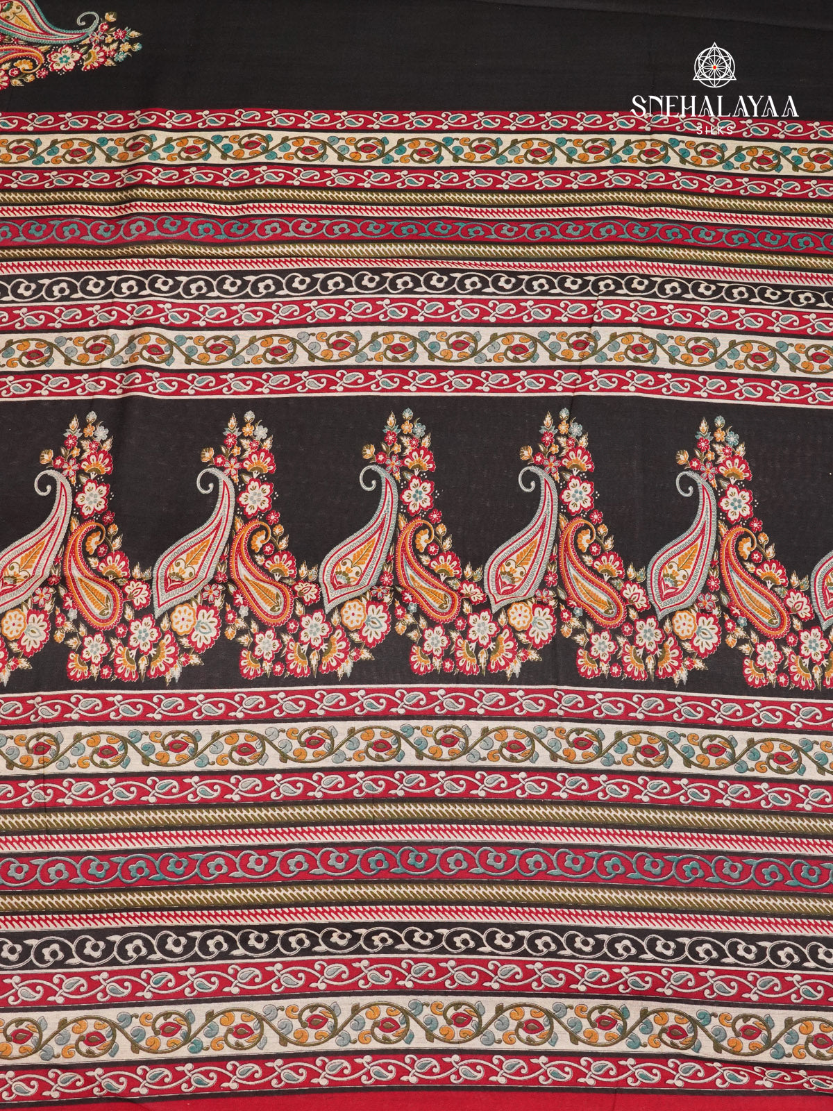 Black Munga Tussar Saree