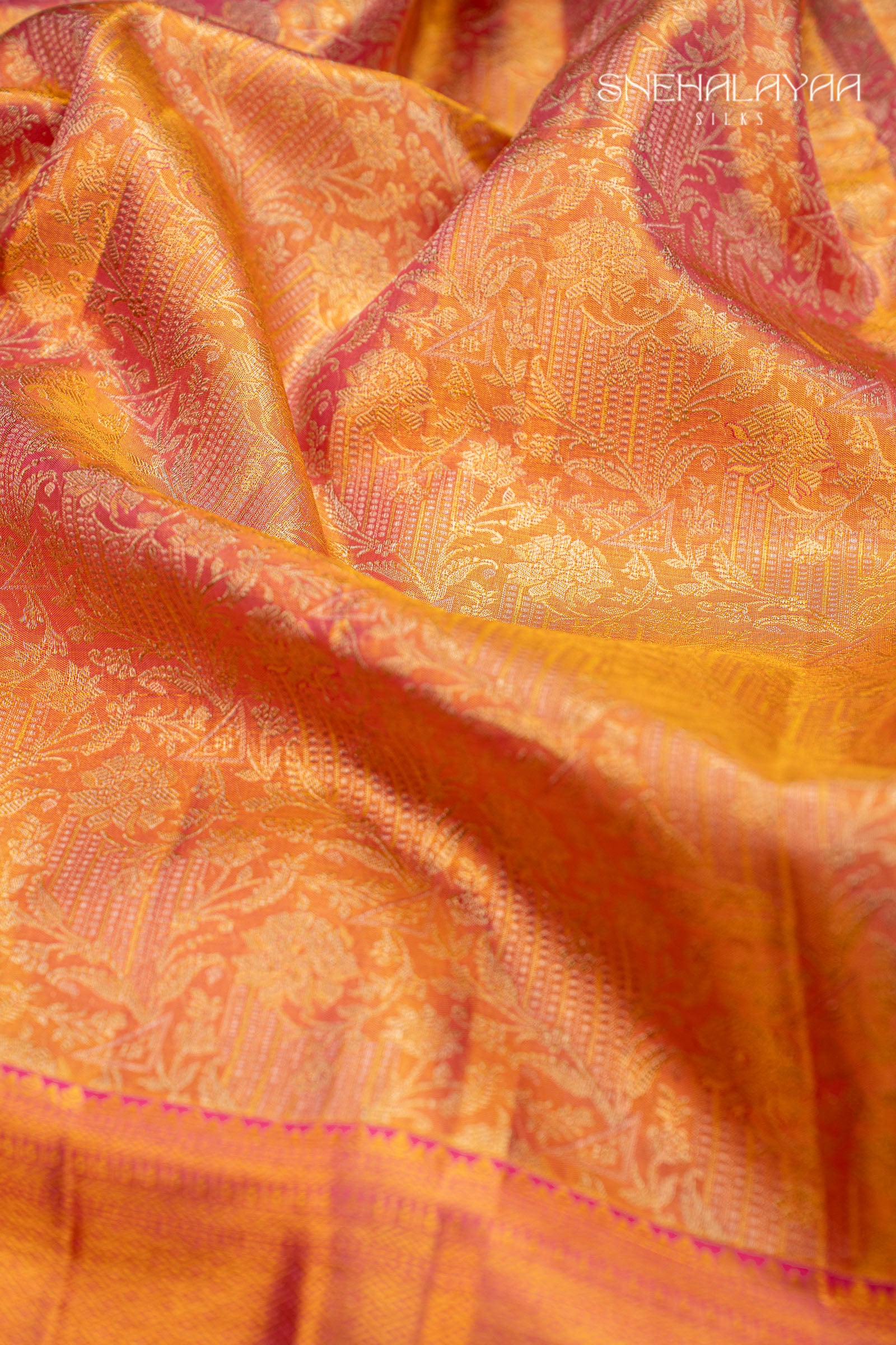 Pink Kancheevaram Silk Saree