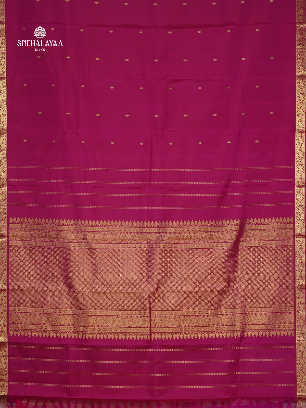 Rani Pink Kanjivaram Silk Saree