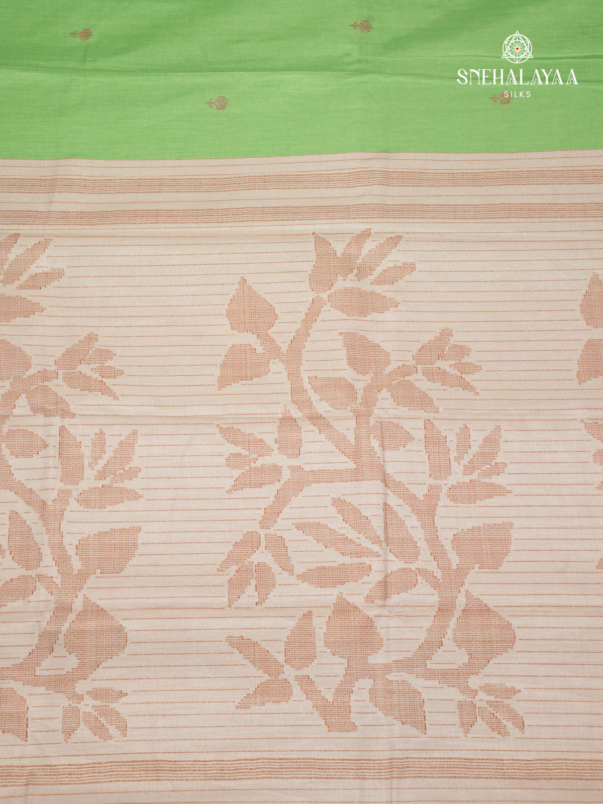 Pista Green Tussar Embroidery Saree