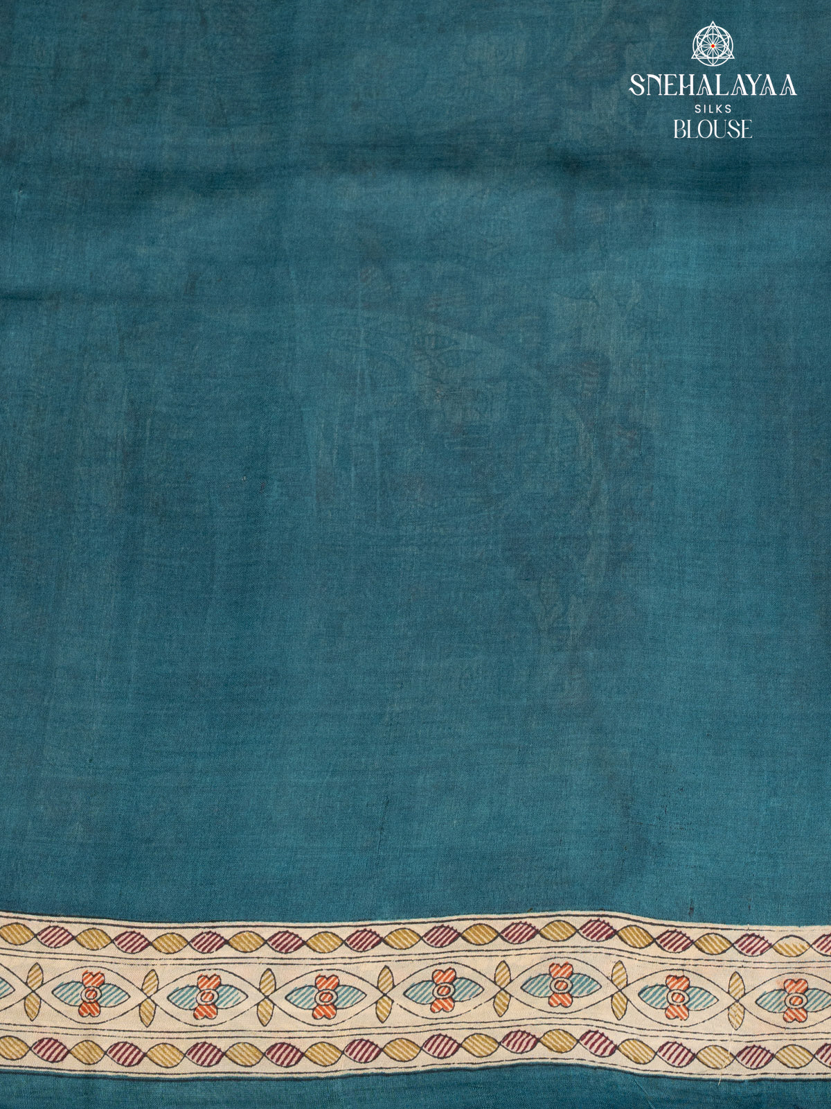 Sandal Printed Tussar Saree