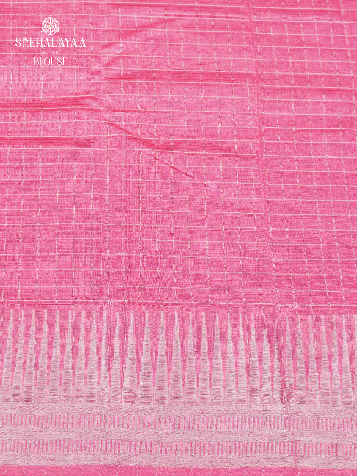 Baby Pink Mangalagiri Silk Cotton Saree