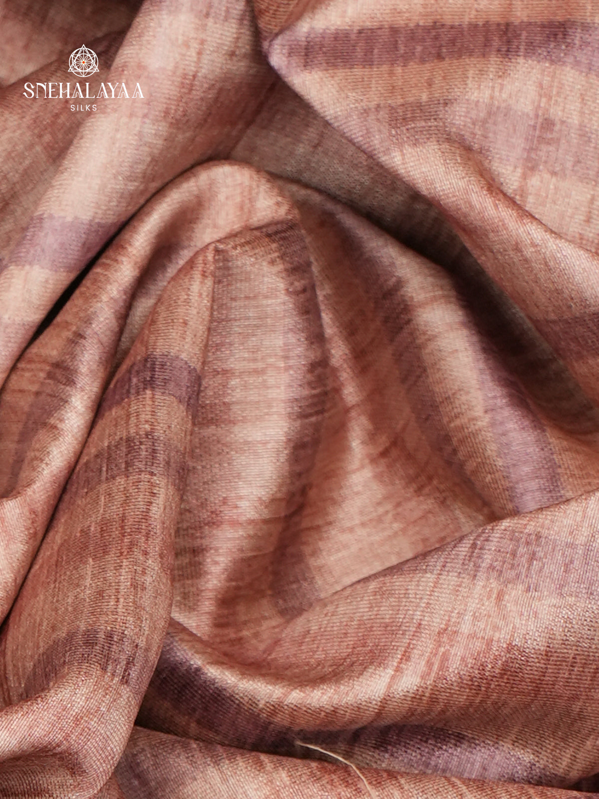 Beige Tussar Embroidery Saree