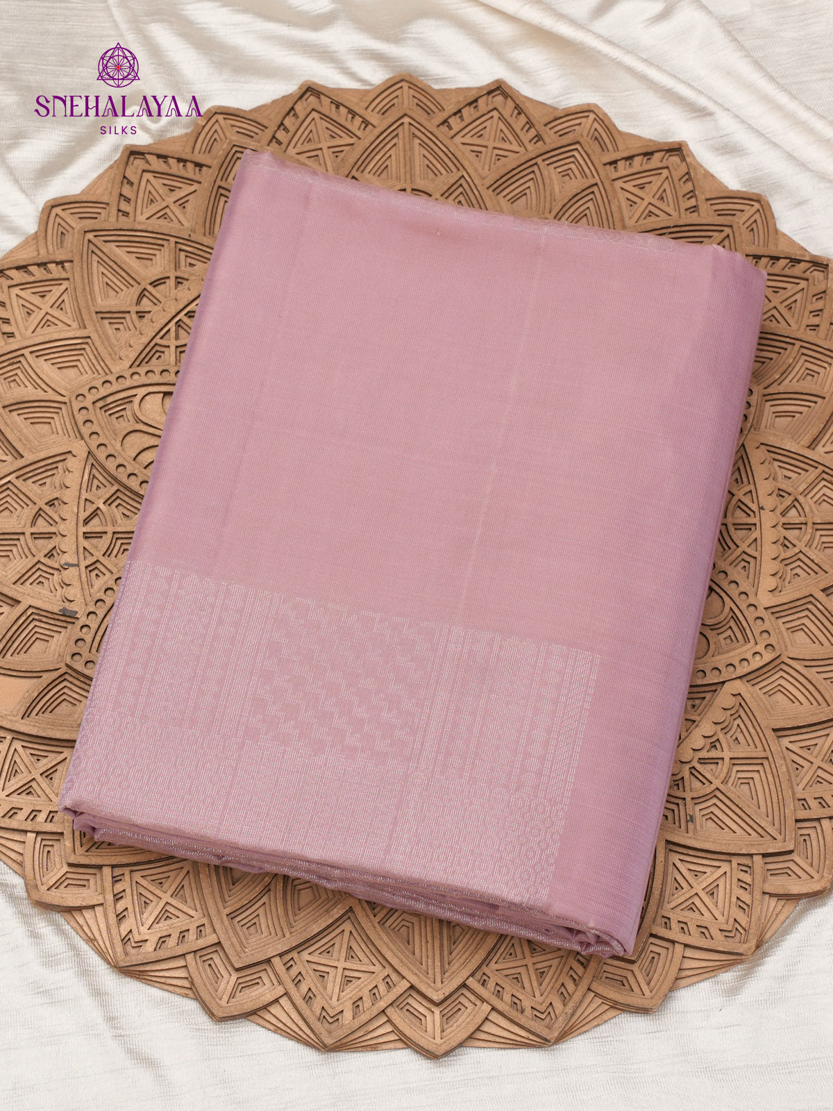 Lavender kanjivaram Soft Silk Saree