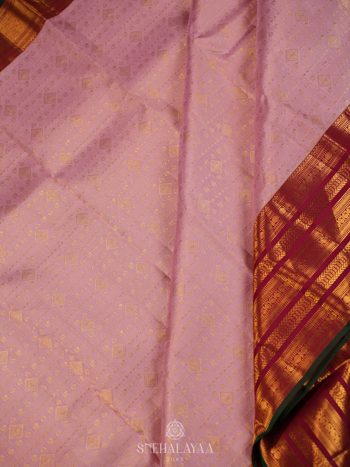 Pink Kanjivaram Silk Saree
