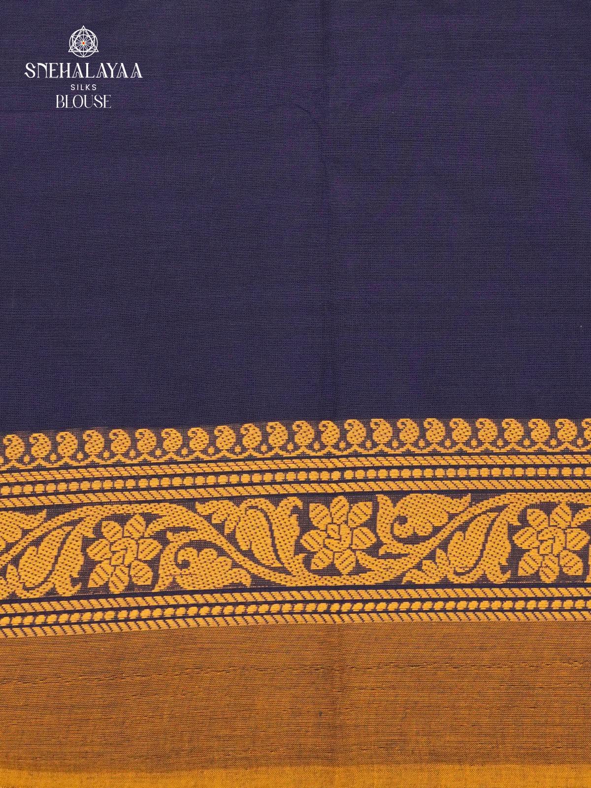 Navy Blue Chettinad Cotton Saree