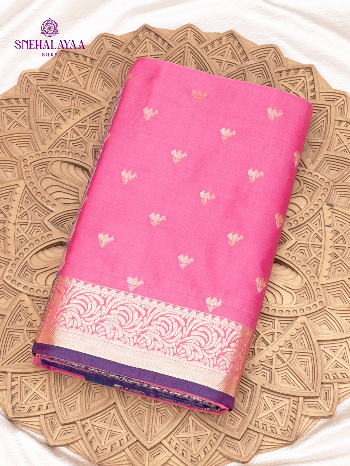 Pink Soft Silk Saree