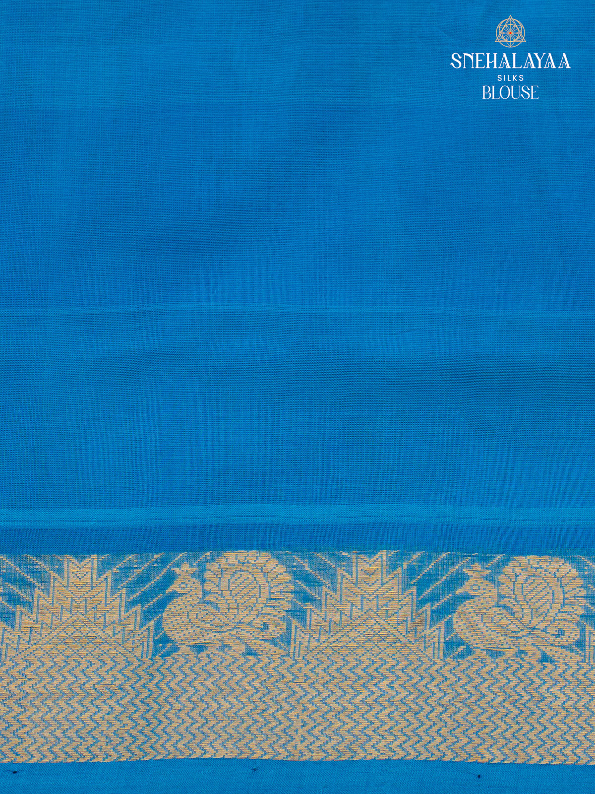 Blue Kanchi Silk Cotton Saree