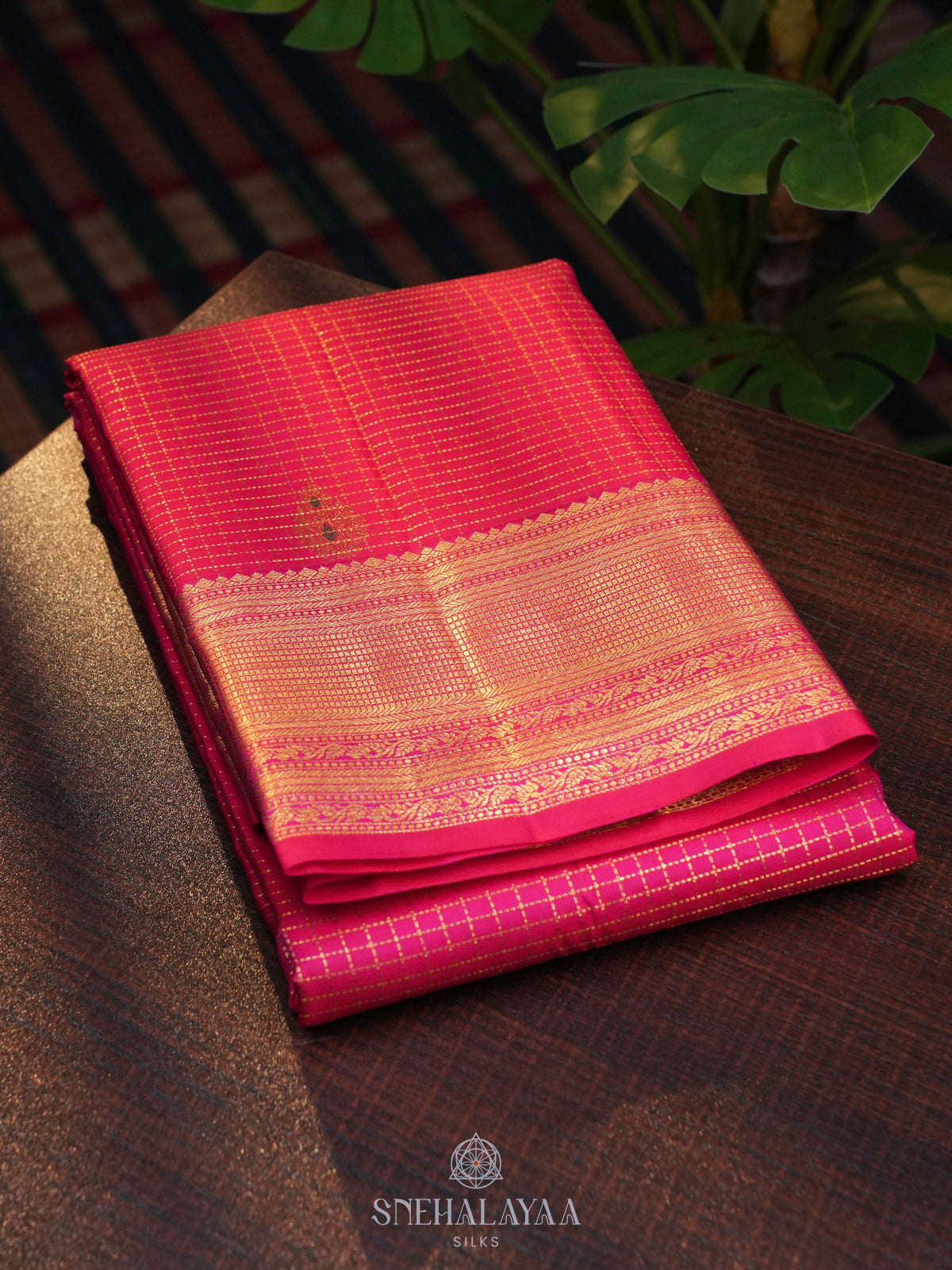 Pink Kanjivaram Silk Saree