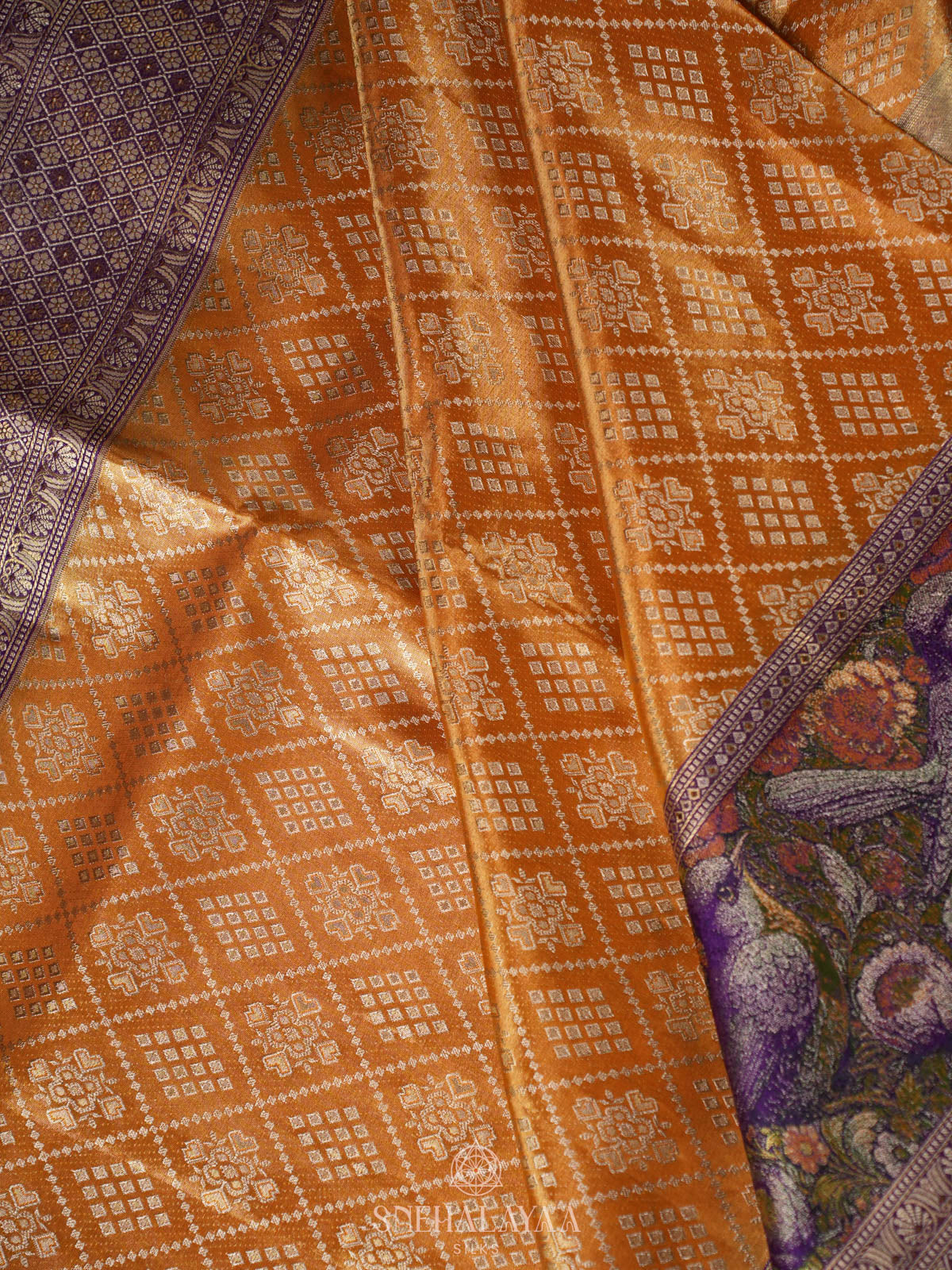 Yellow Kanjivaram Silk Saree