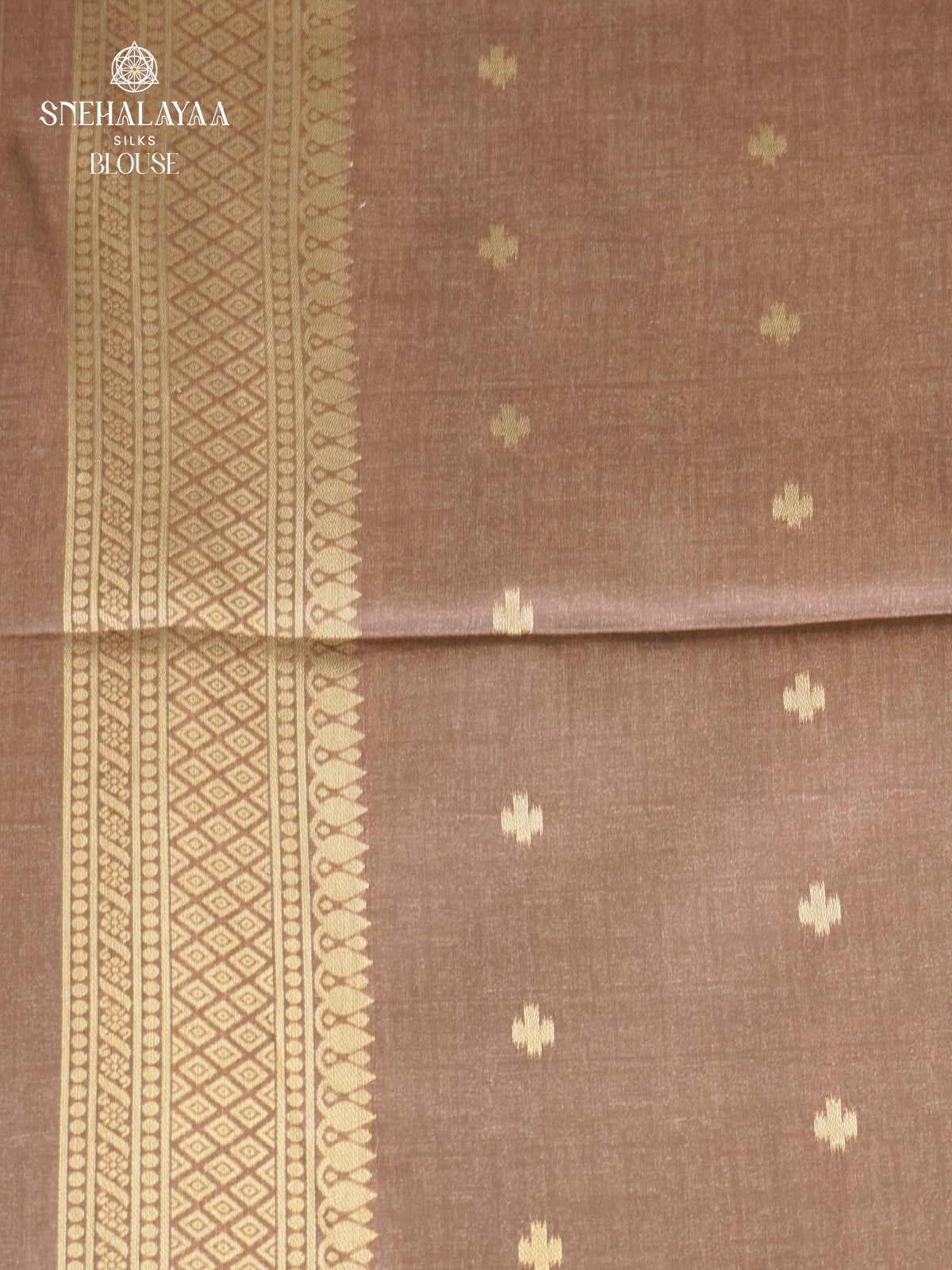 Brown Jute Saree