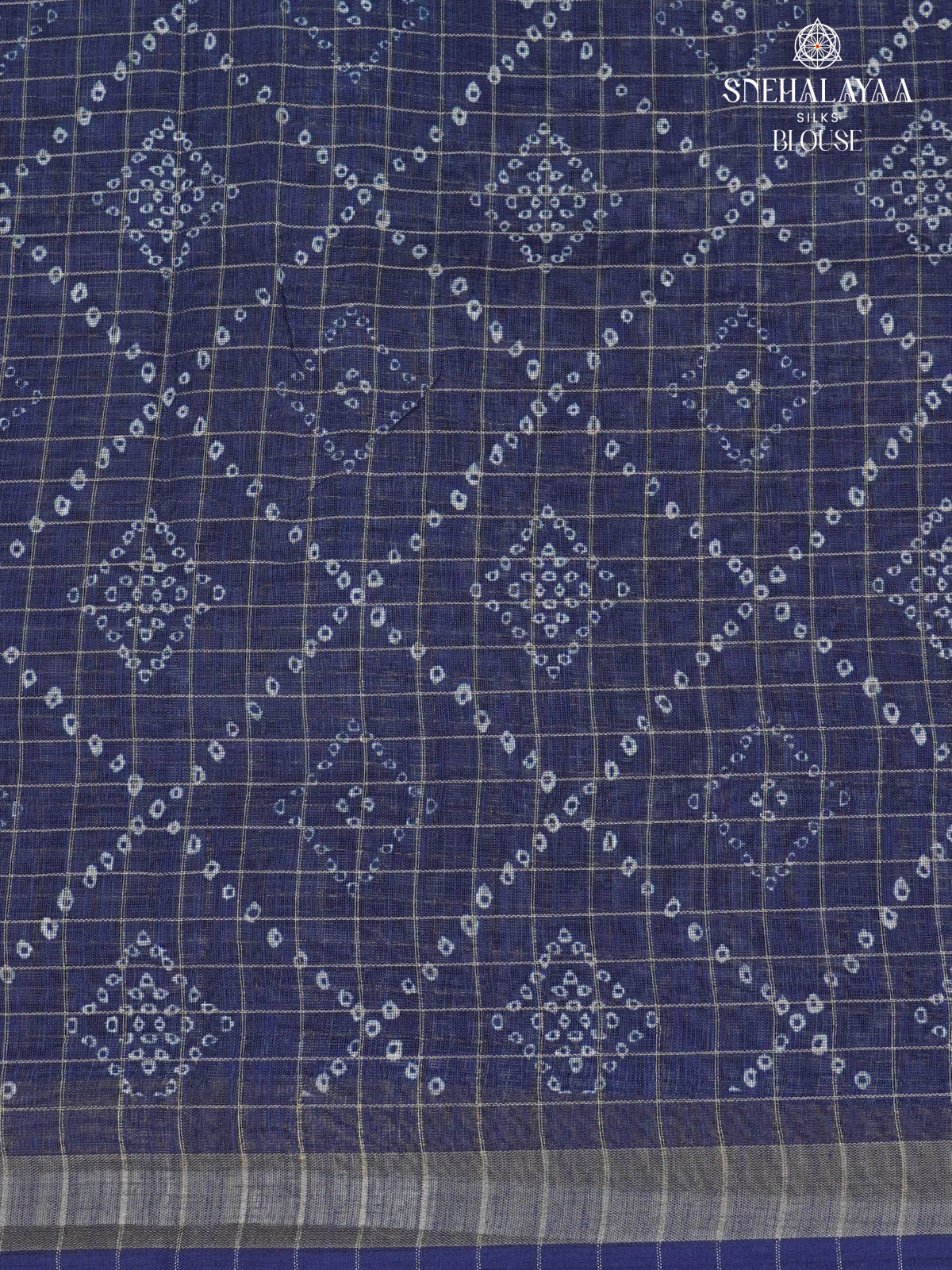 Teal Blue Linen Saree