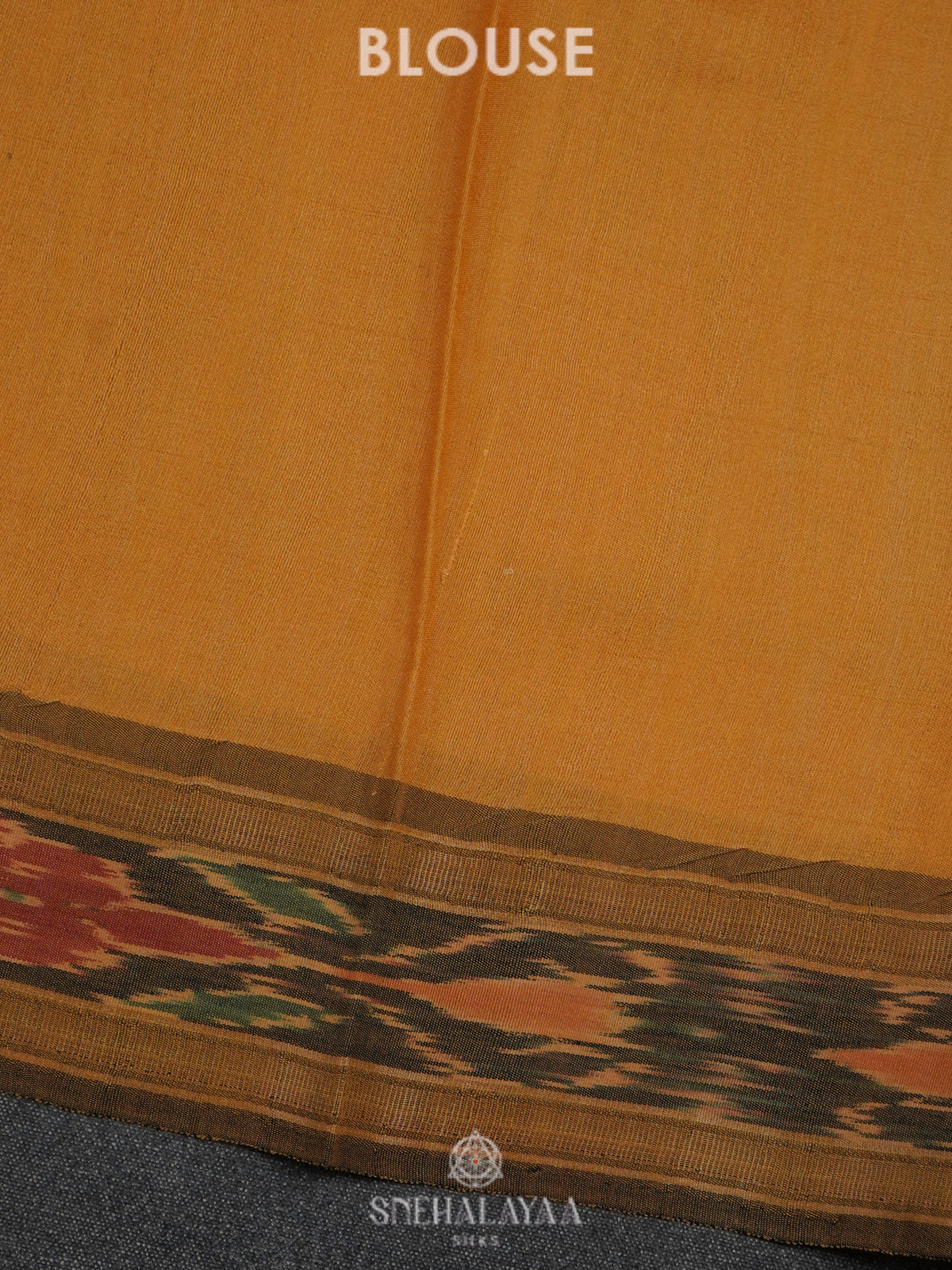 Navy Blue Munga Tussar Saree