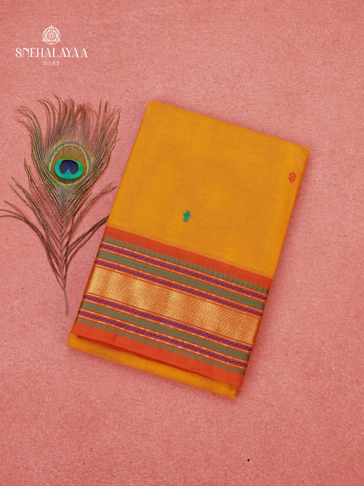 Yellow Chettinad Cotton Saree