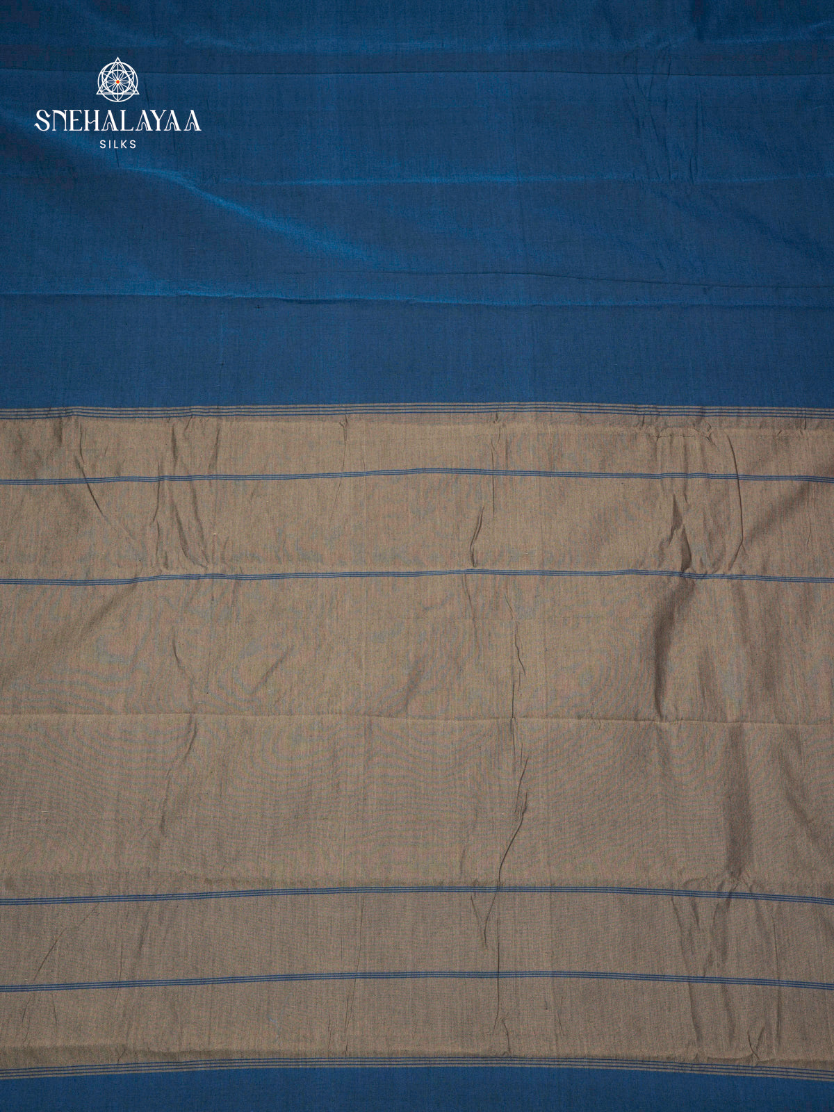 Navy Blue Narayanpet Cotton Saree