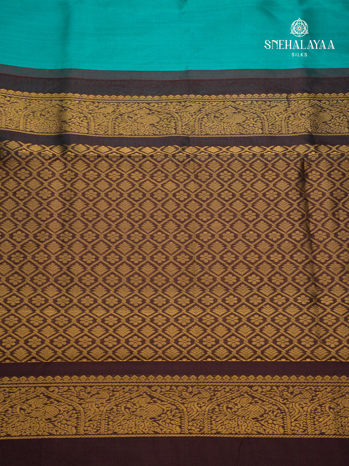 Blue Kanchi Silk Cotton Saree