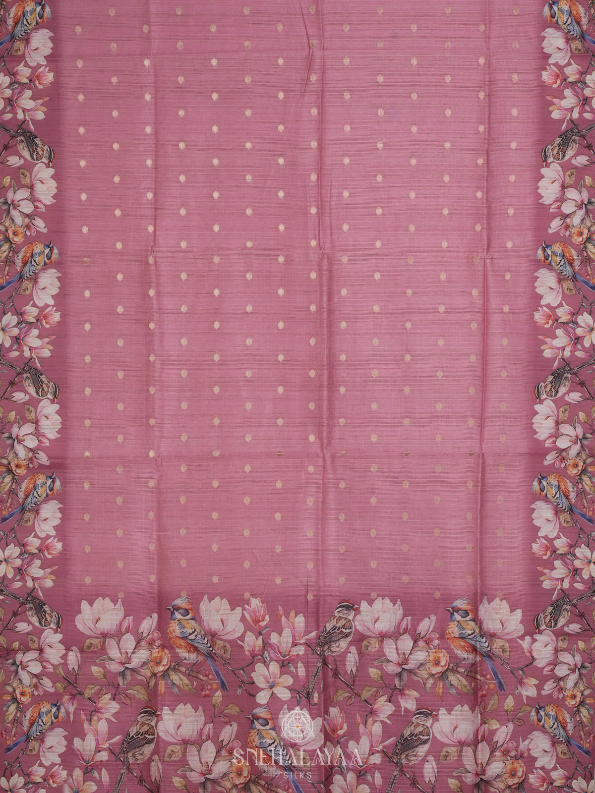 Pink Kota Tussar Saree