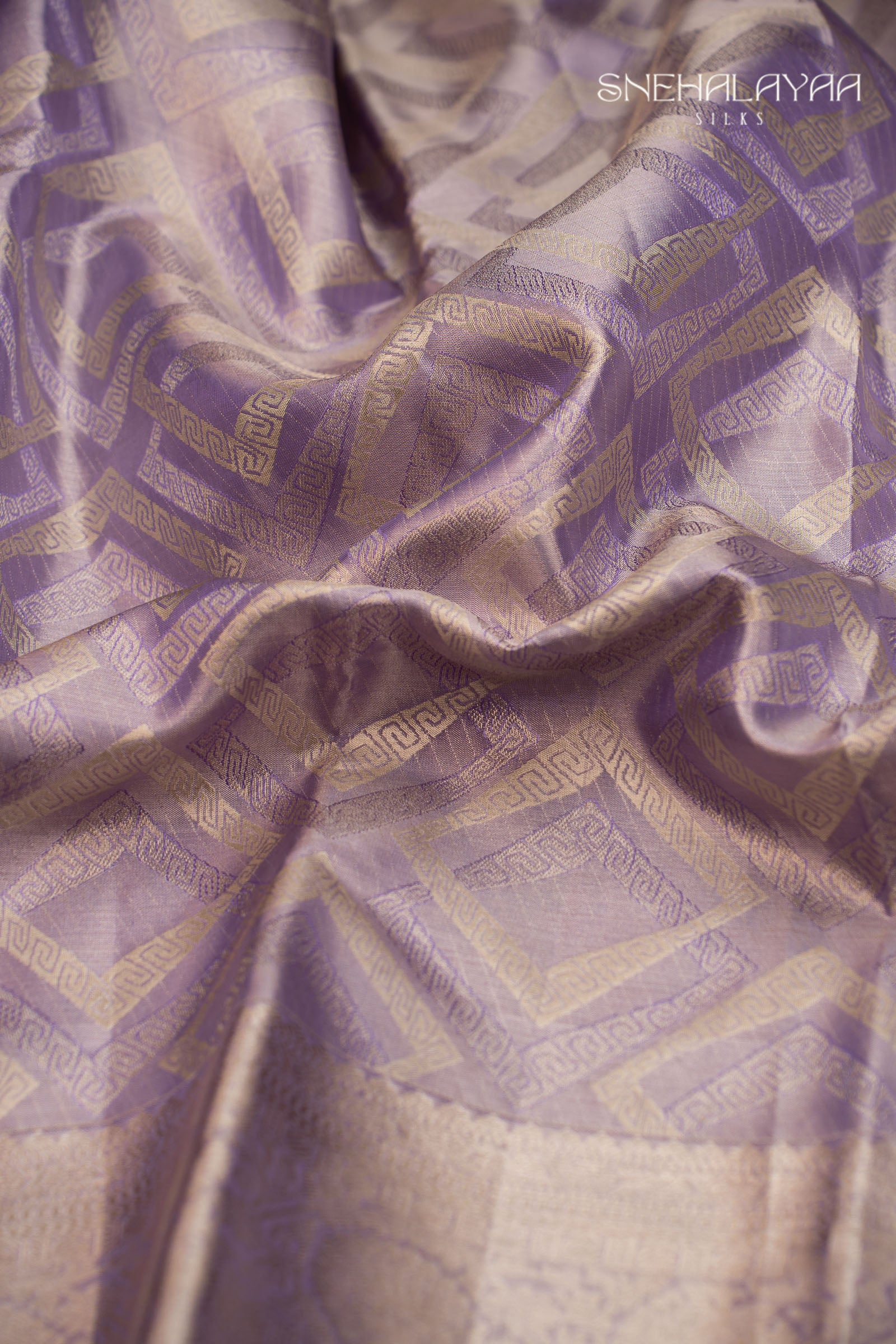 Iris Purple Kancheevaram Silk Saree