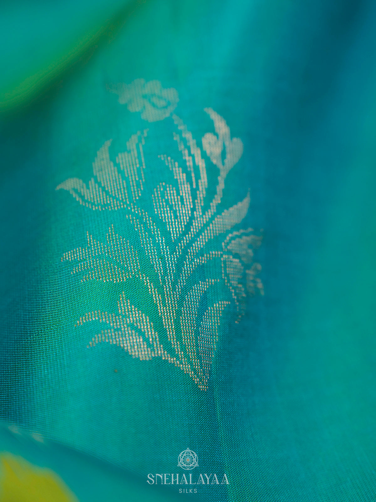 Sky Blue Ikat Soft Silk Saree