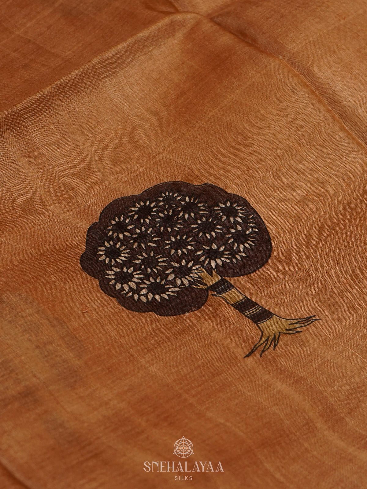 Mustard Tussar Saree