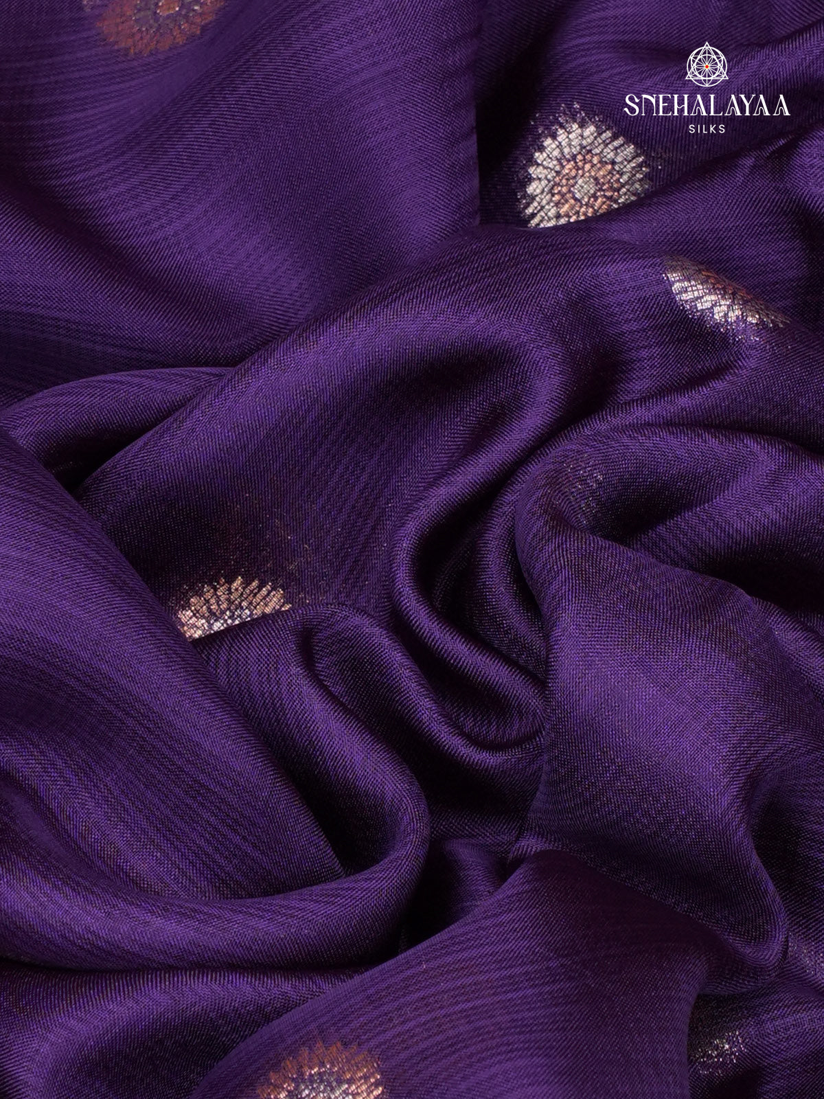 Purple Banaras Silk Saree