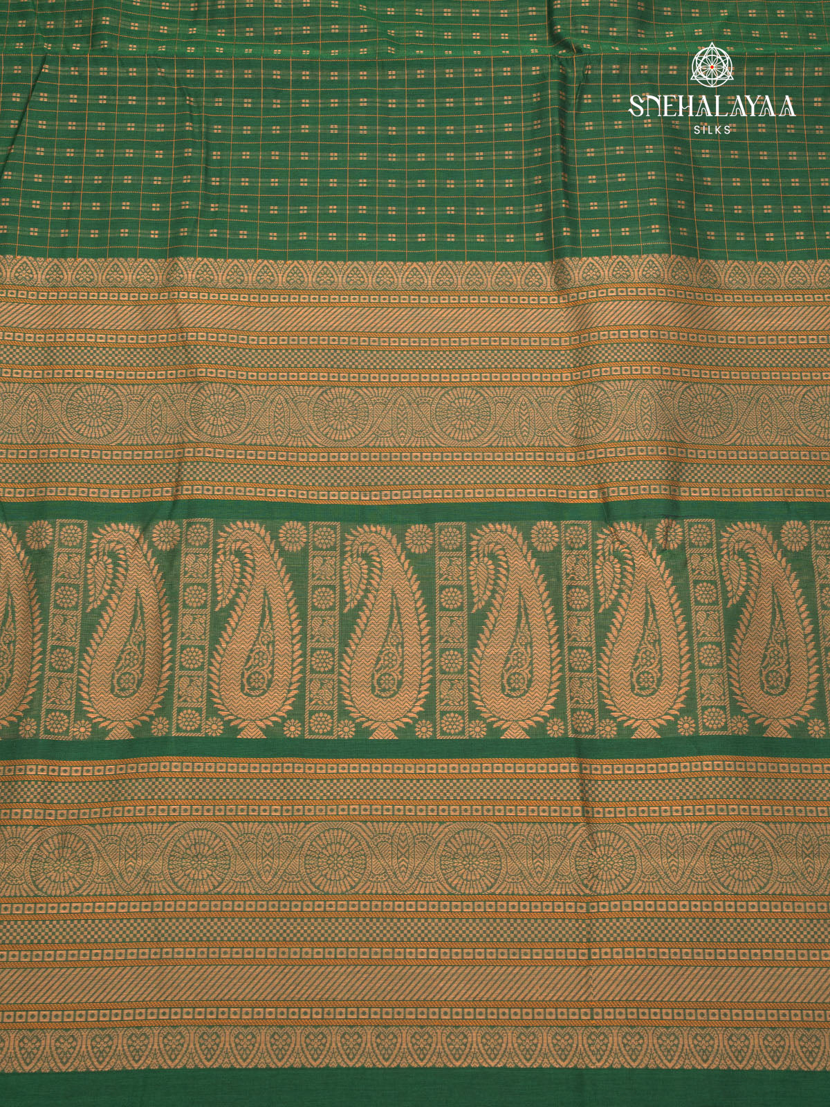 Green Pure Kanchi Cotton Saree