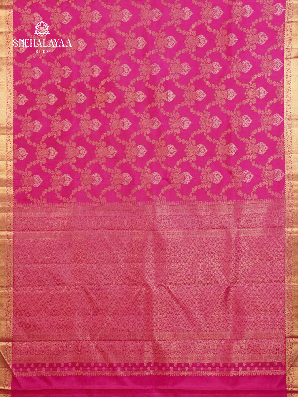 Magenta Pink Kanjivaram Silk Saree