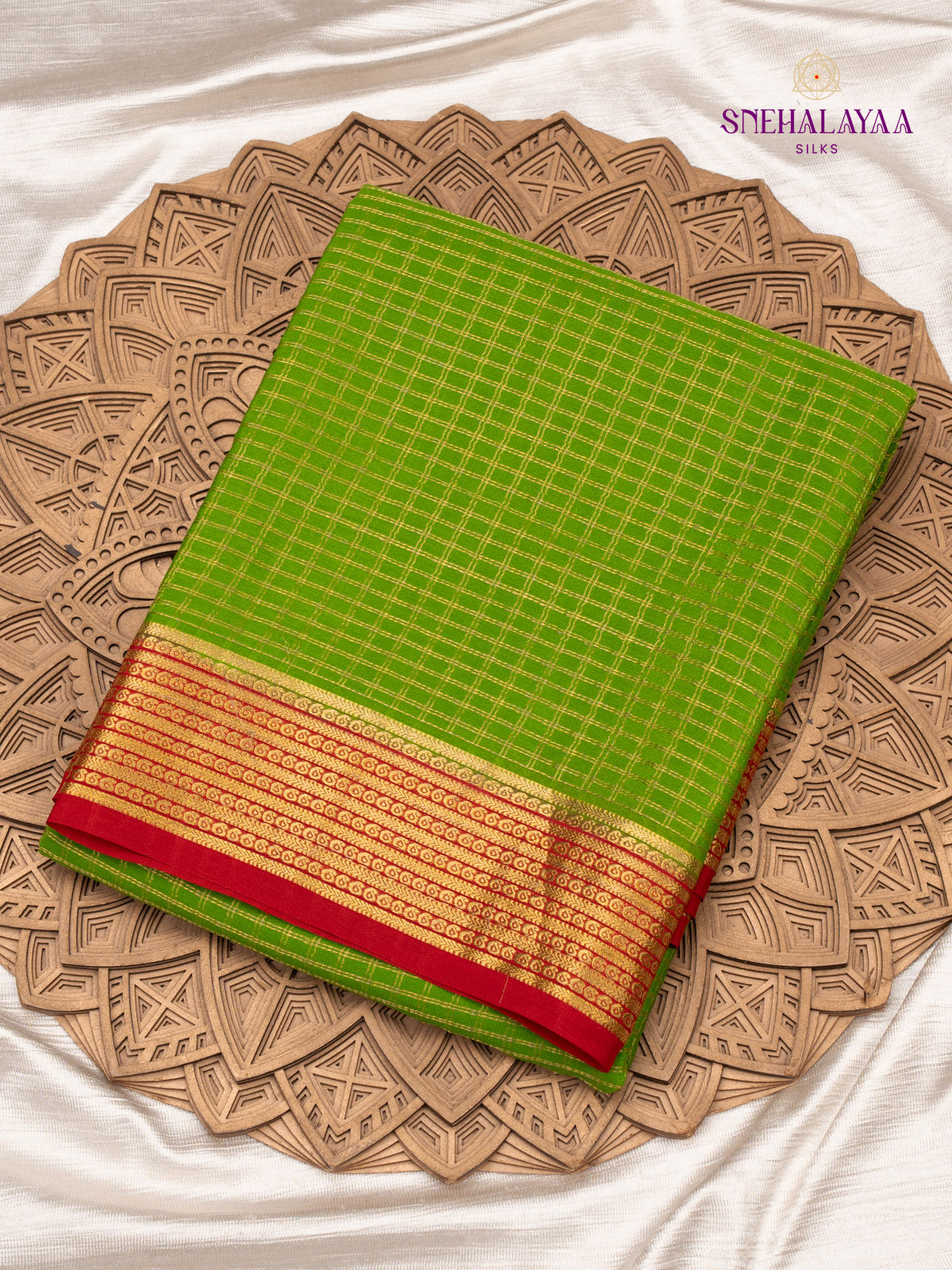 Green Mysore Silk Saree