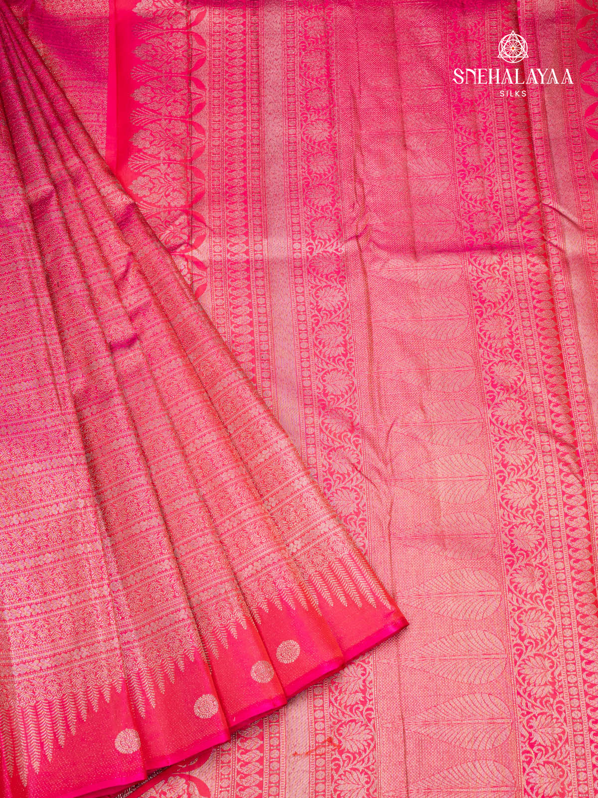 Pink Kanjivaram Silk Saree