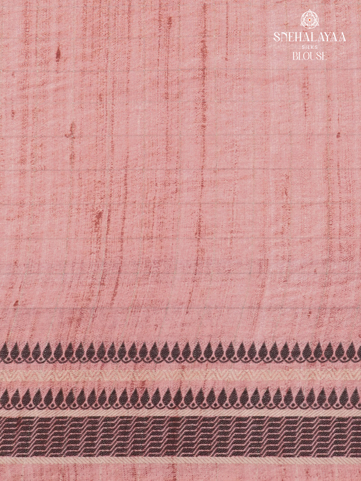 Beige With Maroon Border Floral Printed Tussar Saree