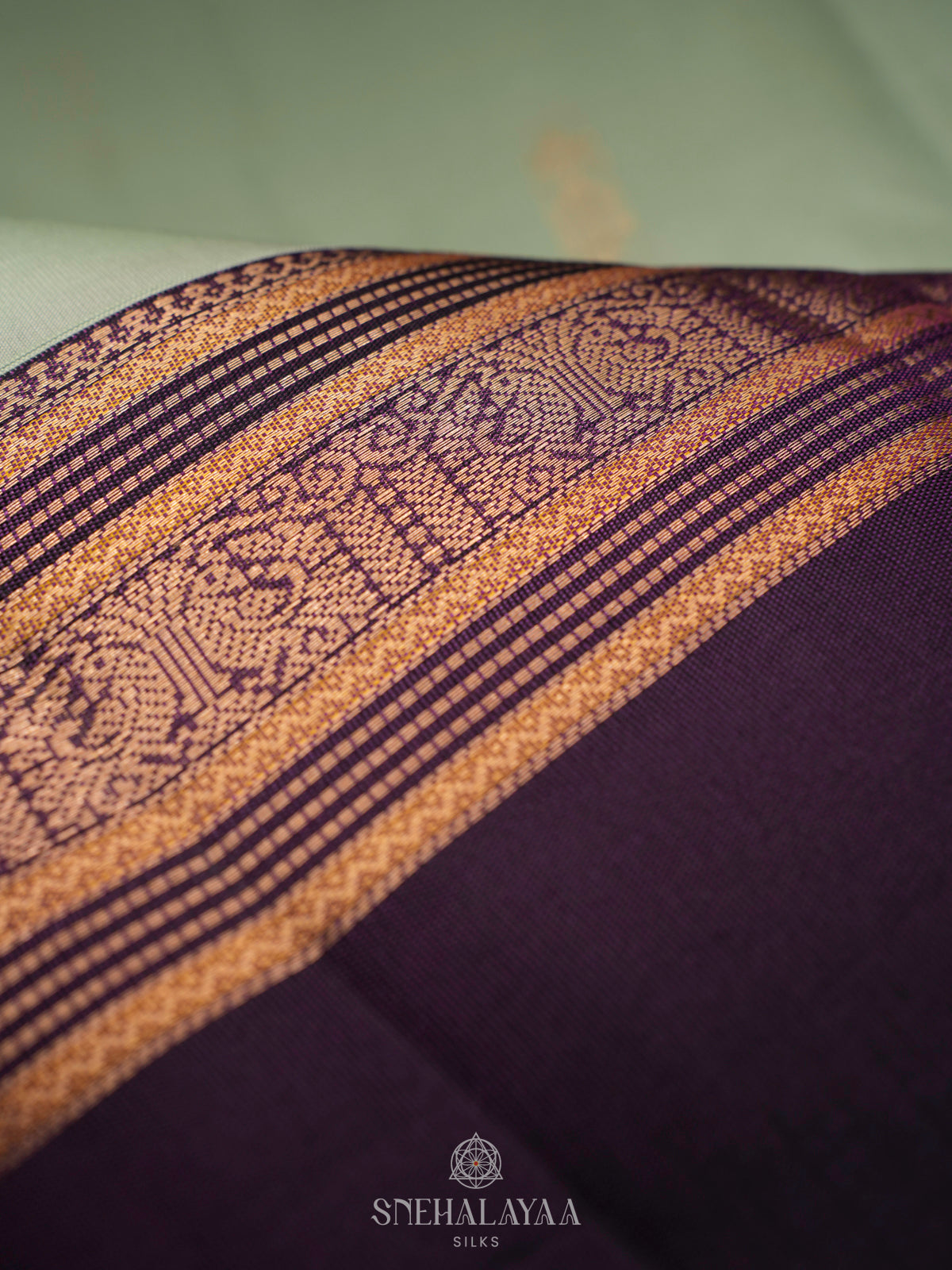 Pista Green Kanjivaram Silk Saree