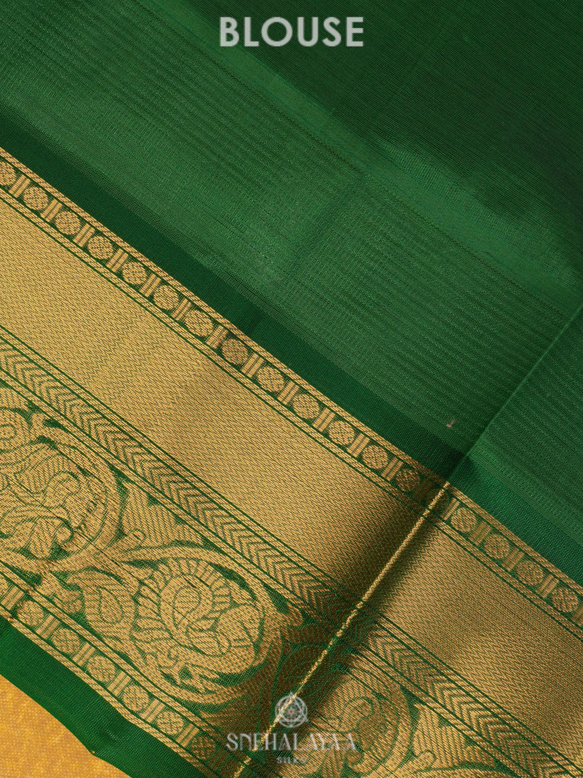 Orange Kanchi Silk Cotton Saree