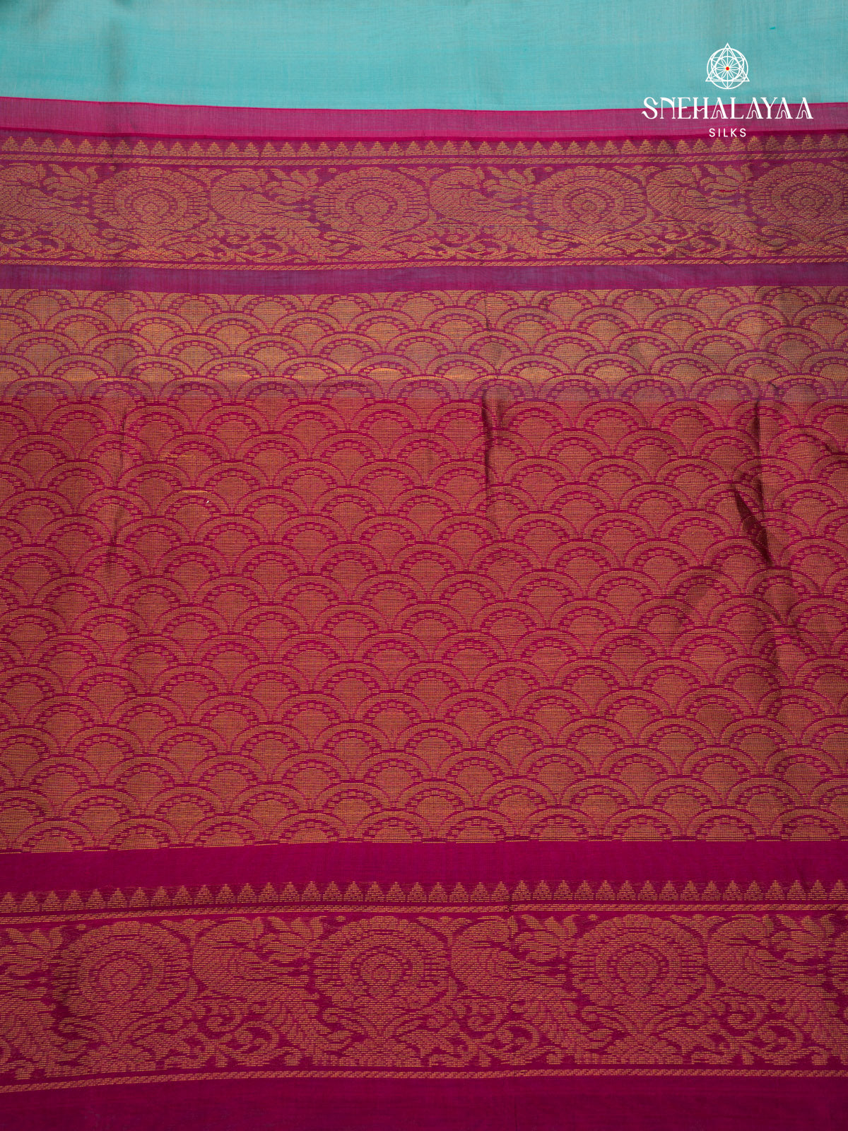 Blue Kanchi Silk Cotton Saree