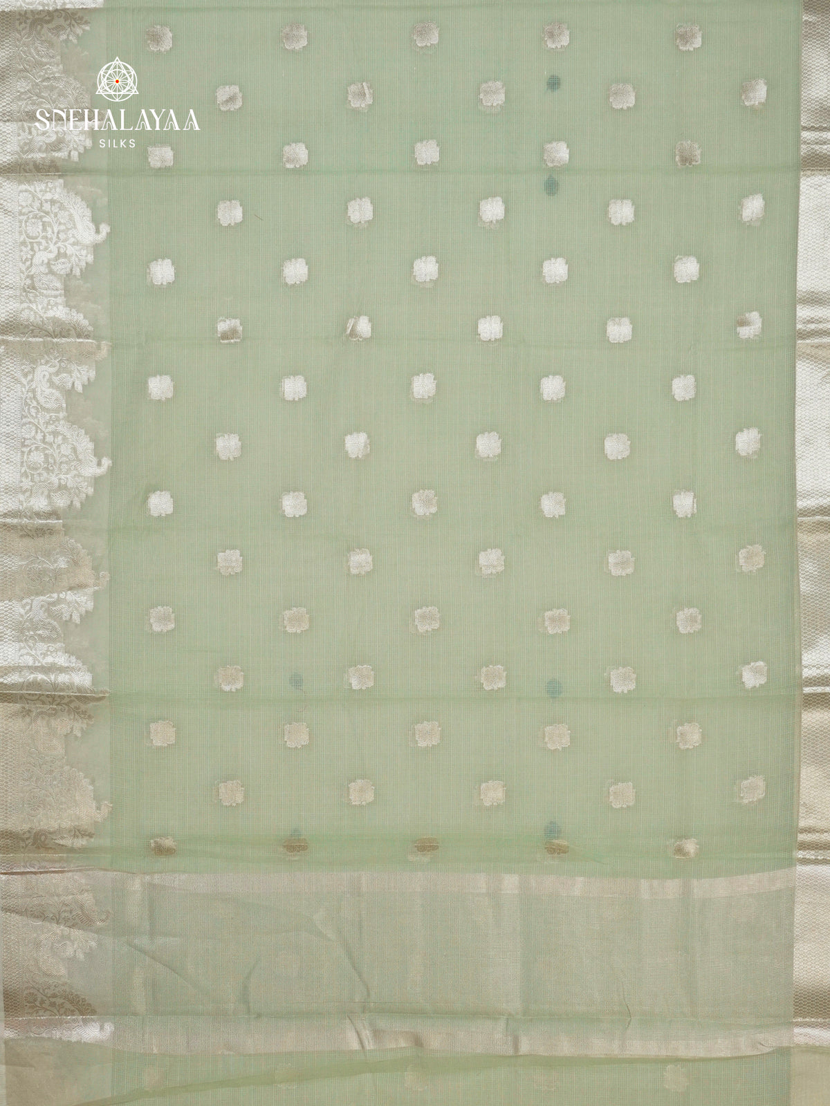 Pale Green Kota Saree