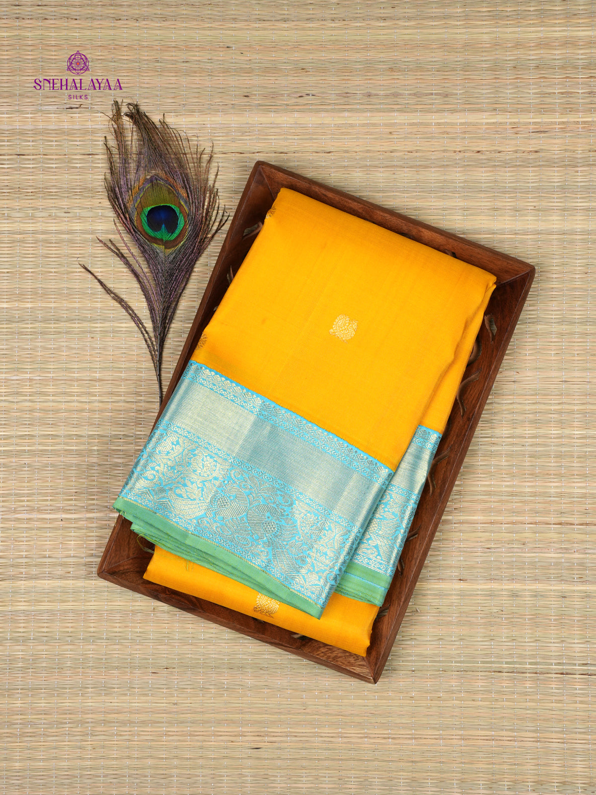 Yellow Kanjivaram Silk Saree