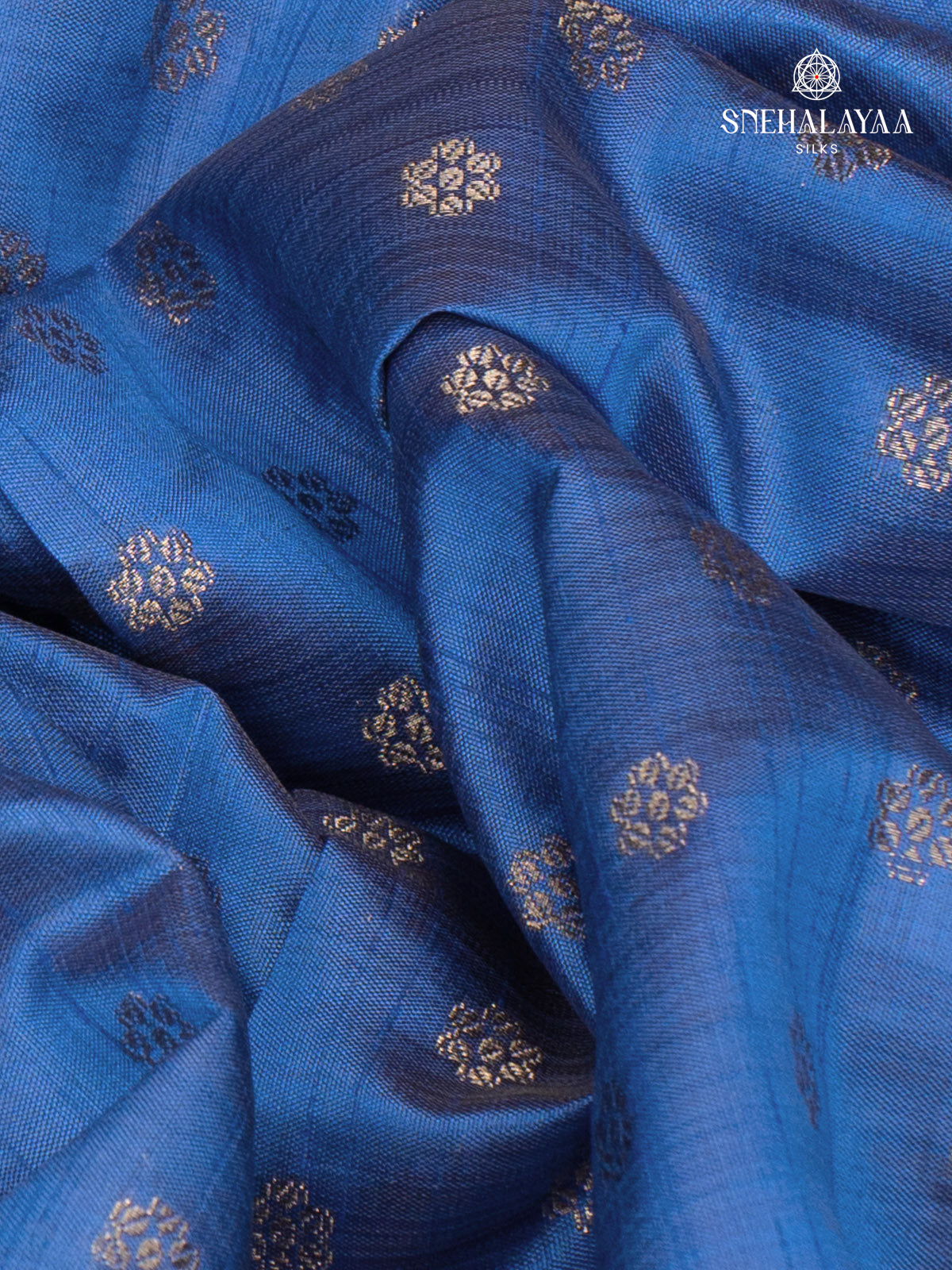 Blue Raw Silk Saree
