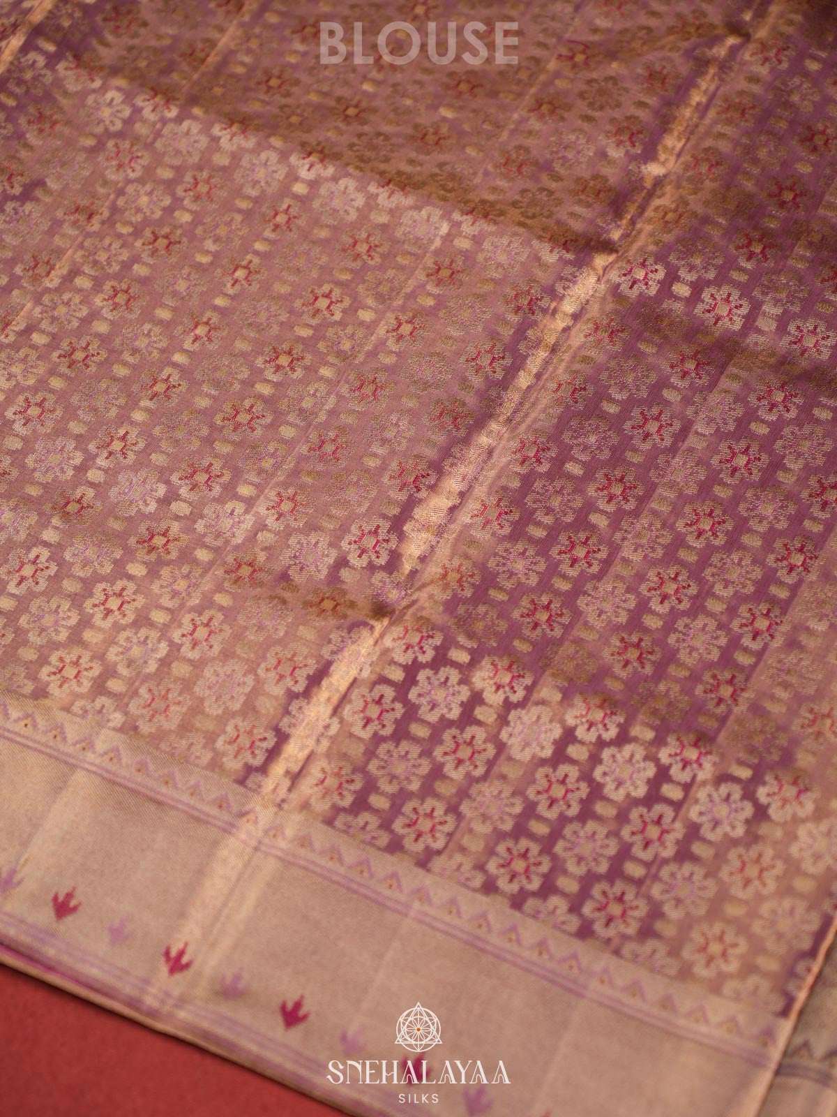 Plum Kanjivaram Silk Saree