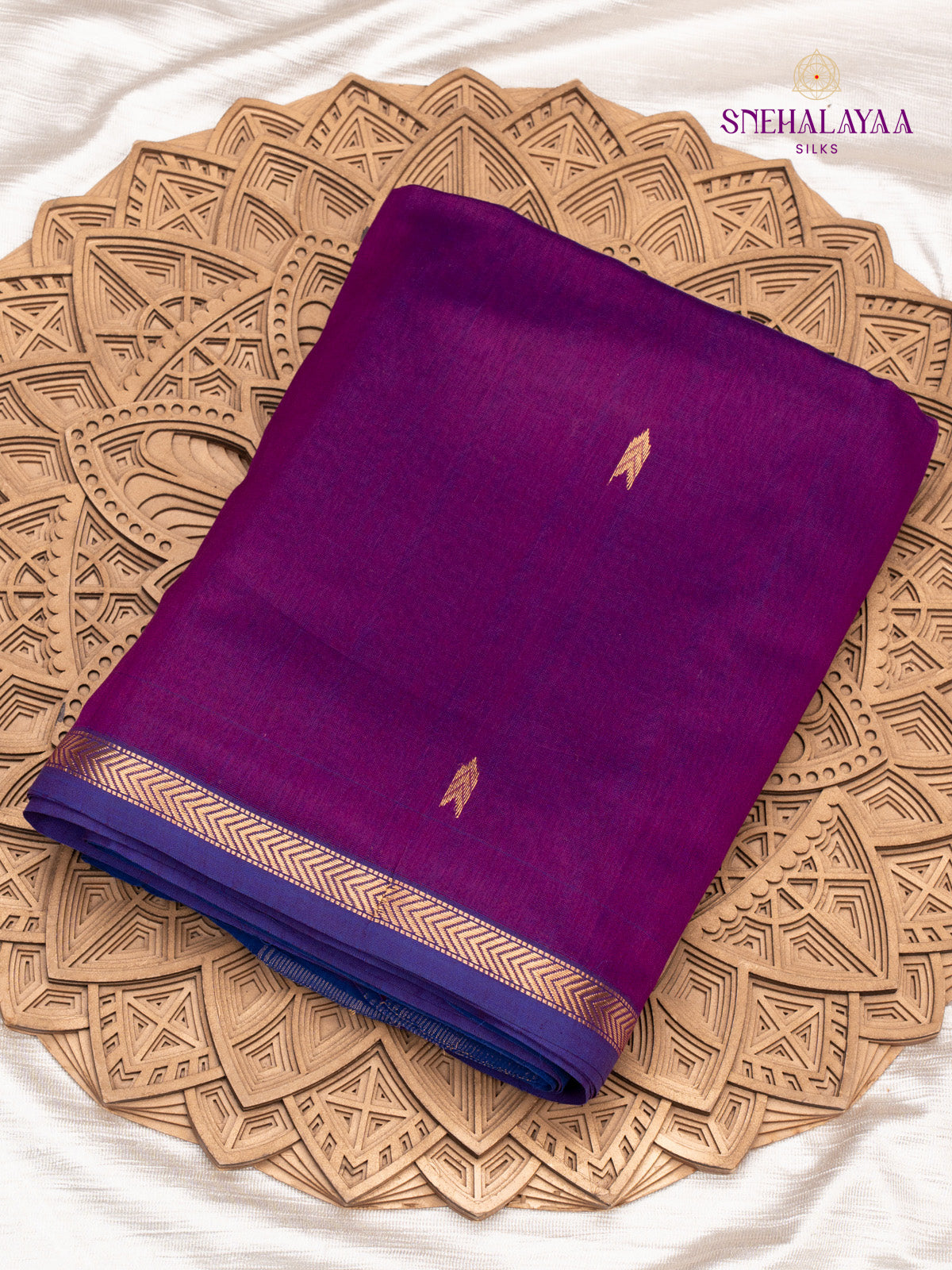 Violet Maheshwari Silk Cotton Saree