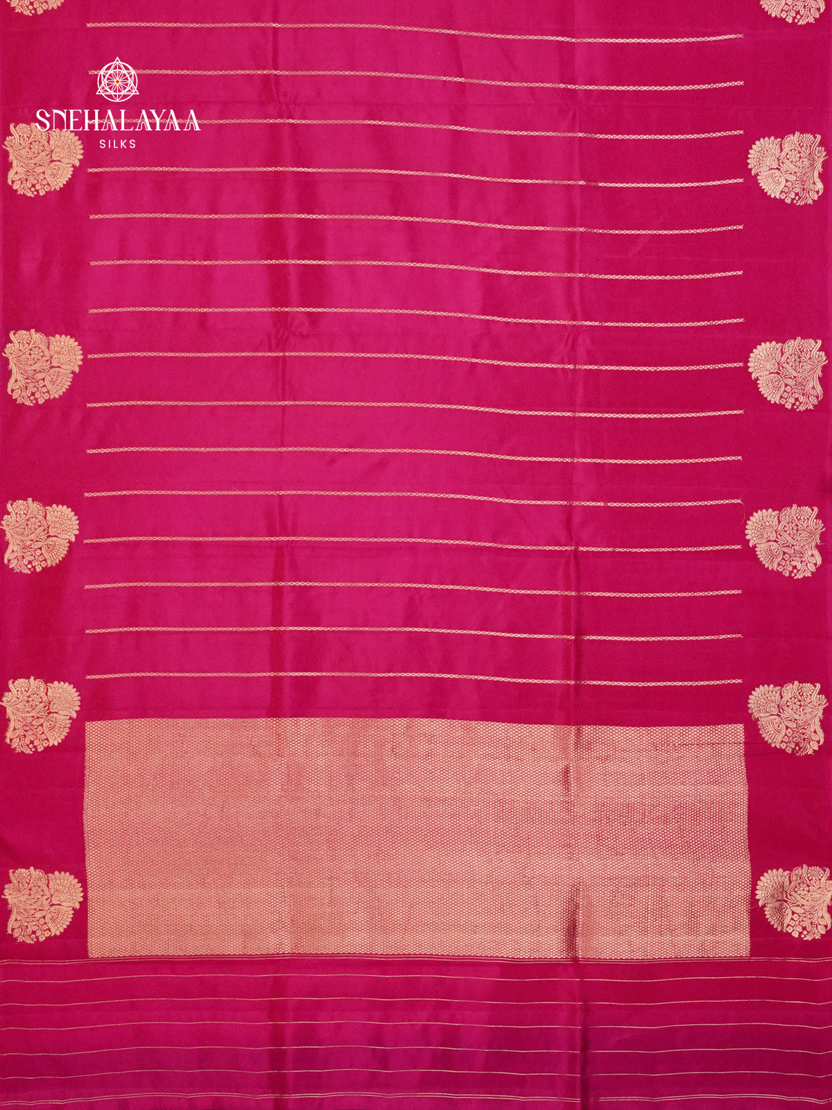 Rani Pink Banaras Poona Silk Saree