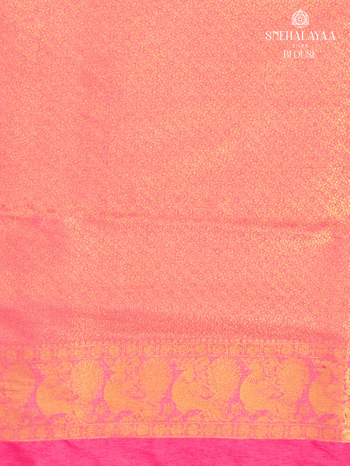 Peach Pink Soft Silk Saree