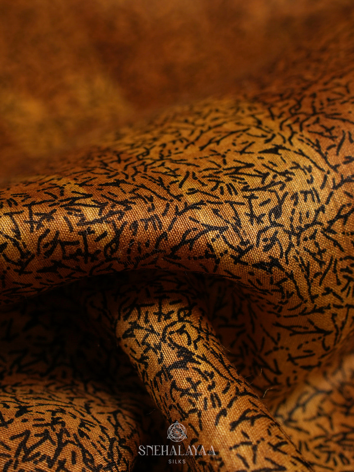 Black Chanderi Saree