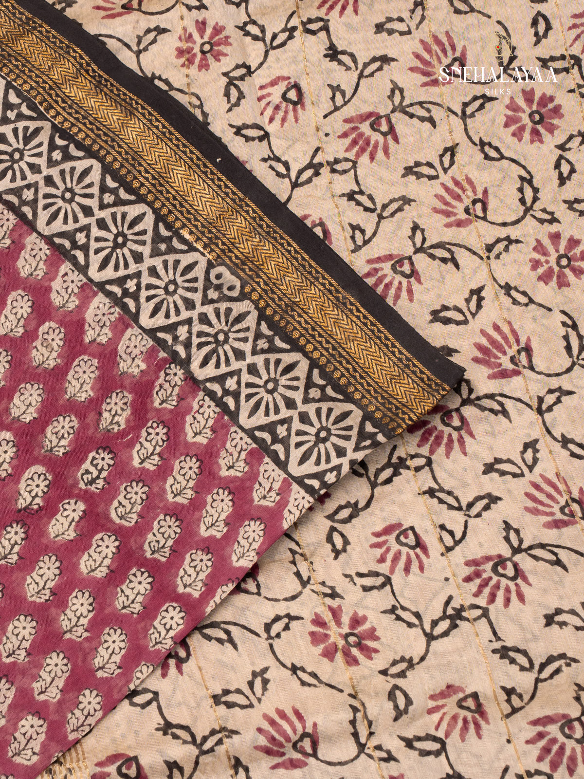 Purple Chanderi Saree