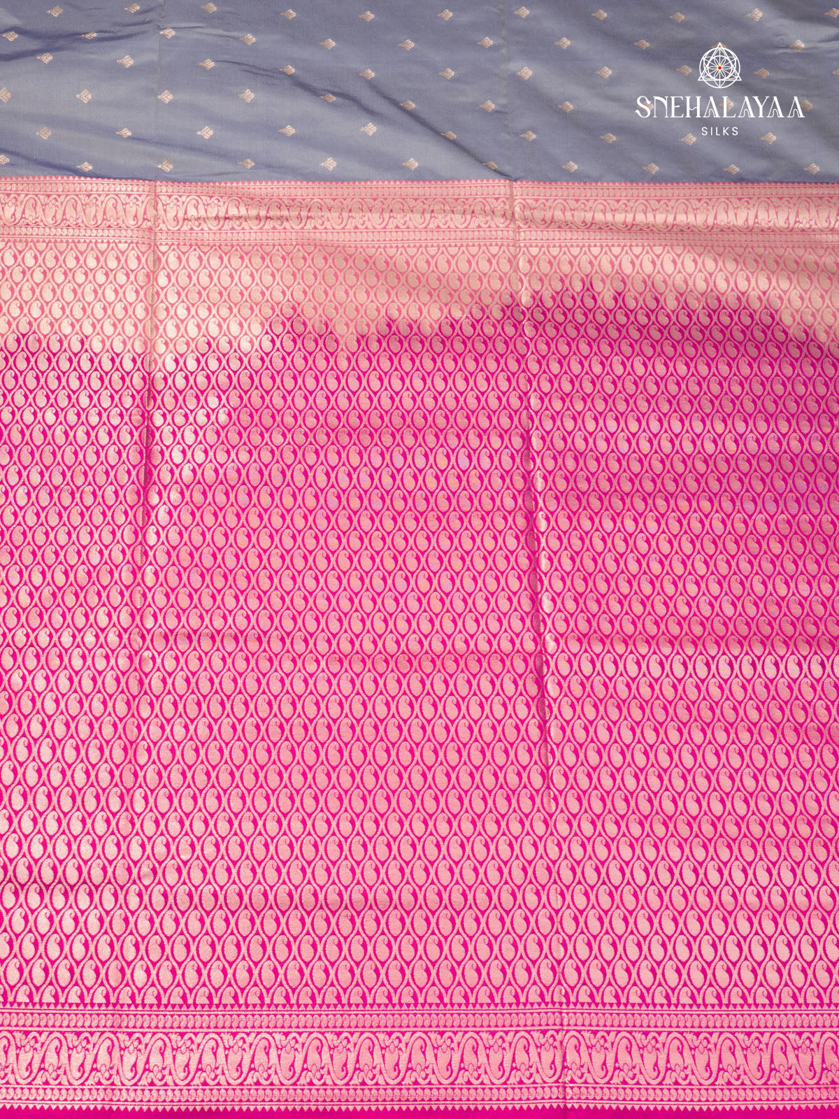 Grey Soft Silk Saree