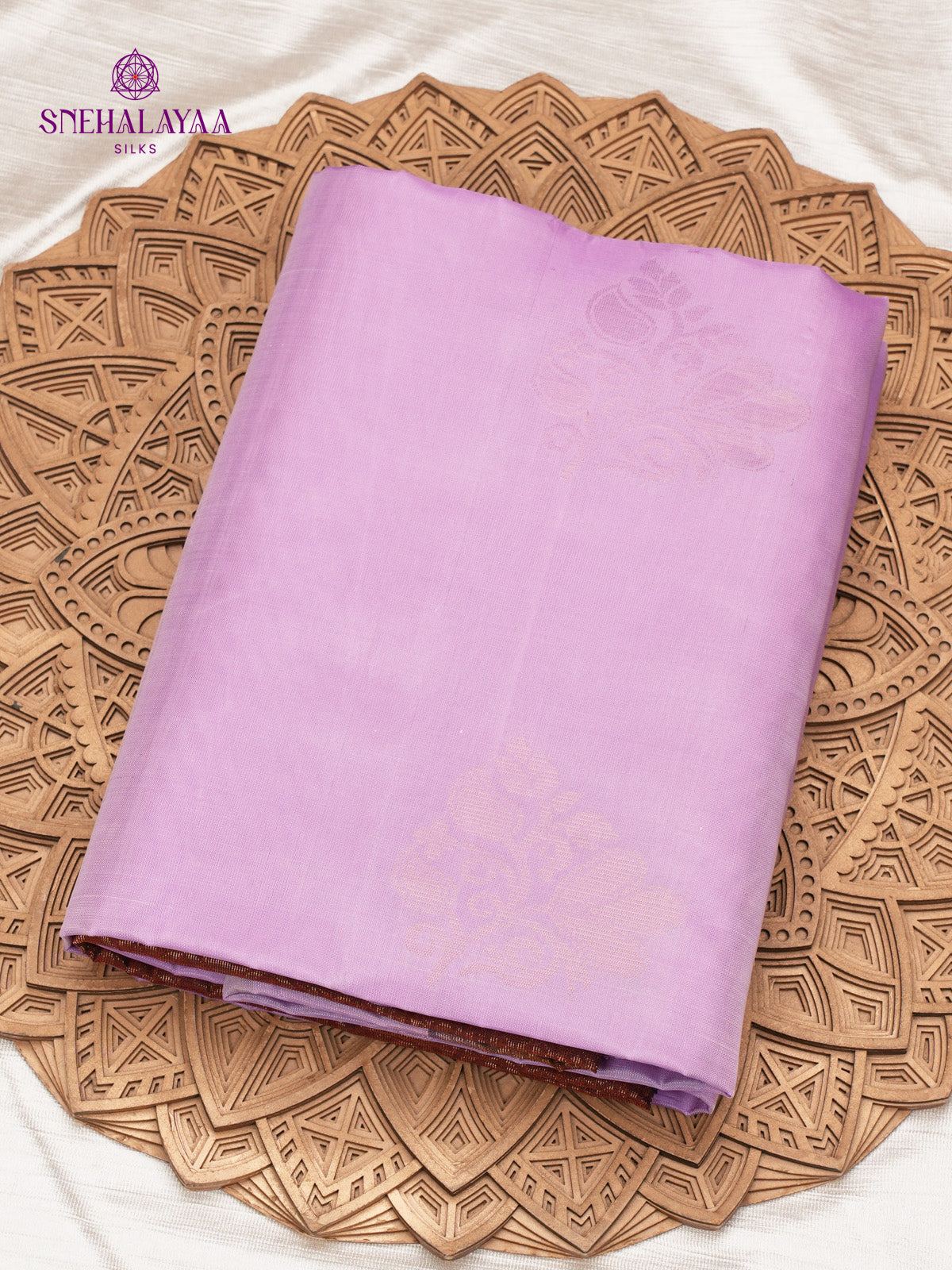 Lavender kanjivaram Soft Silk Saree