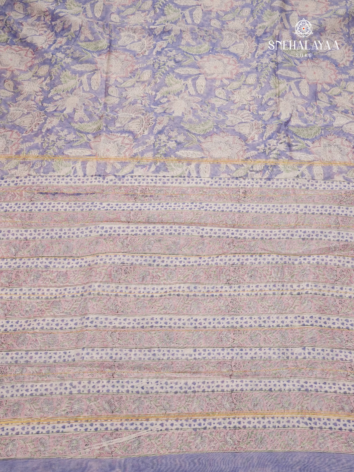Lavender Chanderi Saree