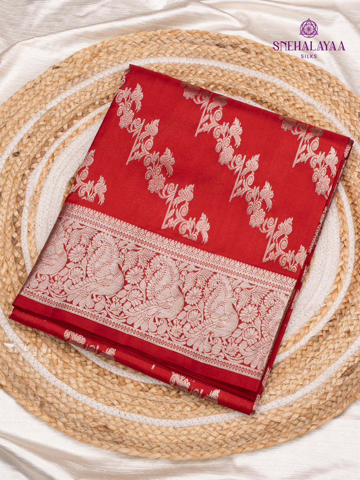 Red Venkatagiri Silk Saree